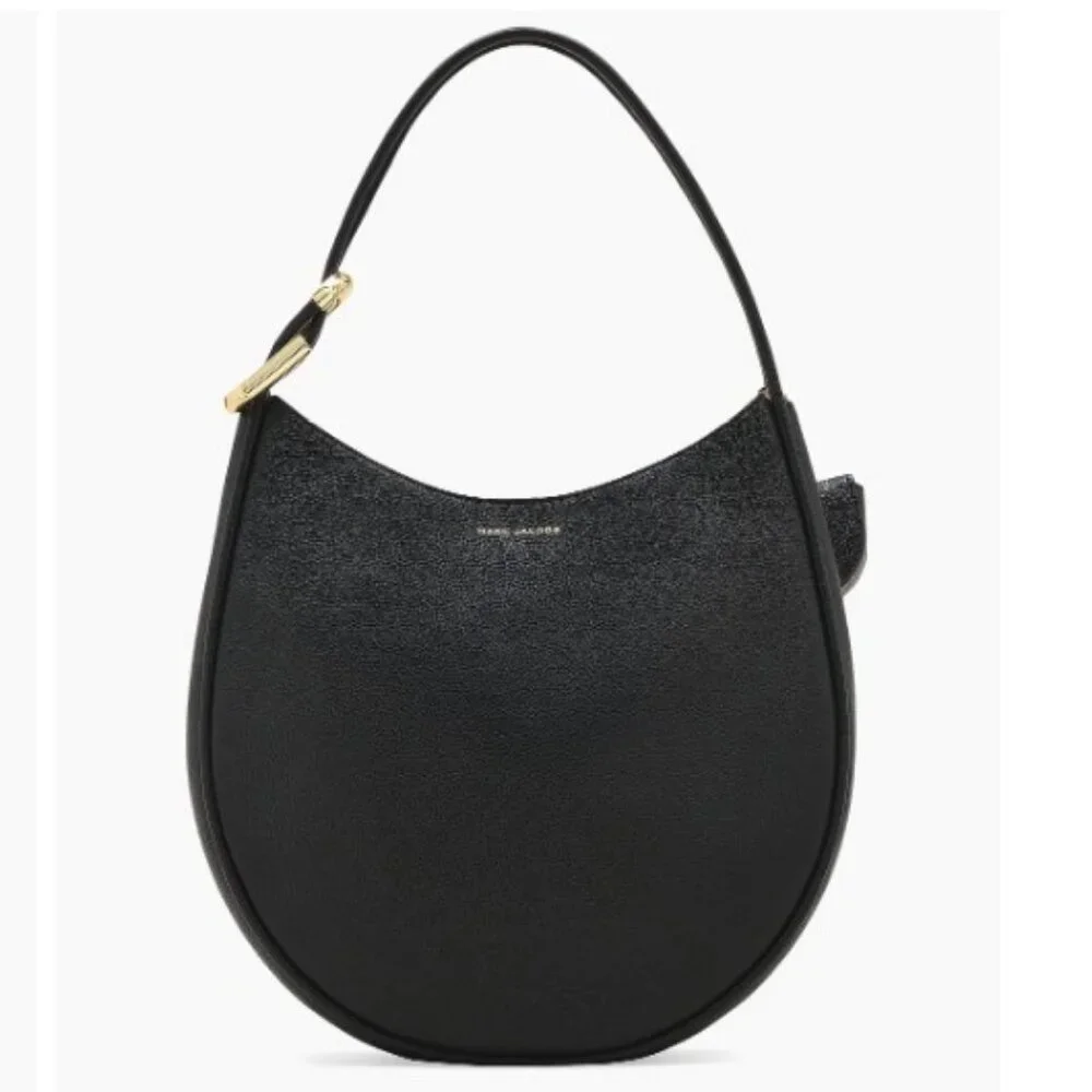 Marc Jacobs Large Leather Hobo Bag Black